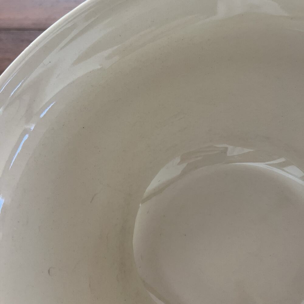 Roseville Ohio FP Friendship Pottery Stoneware Mixing Bowl Blue Stripe 8" - Picture 6 of 8